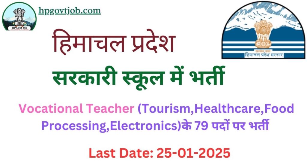 HP Vocational Teacher Recruitment 2025